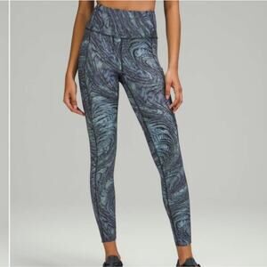 lululemon athletica Blue Patterned Leggings